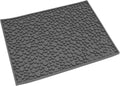 Thick black silicone with shape coffee bean placemat for coffee tables, size 45*30
