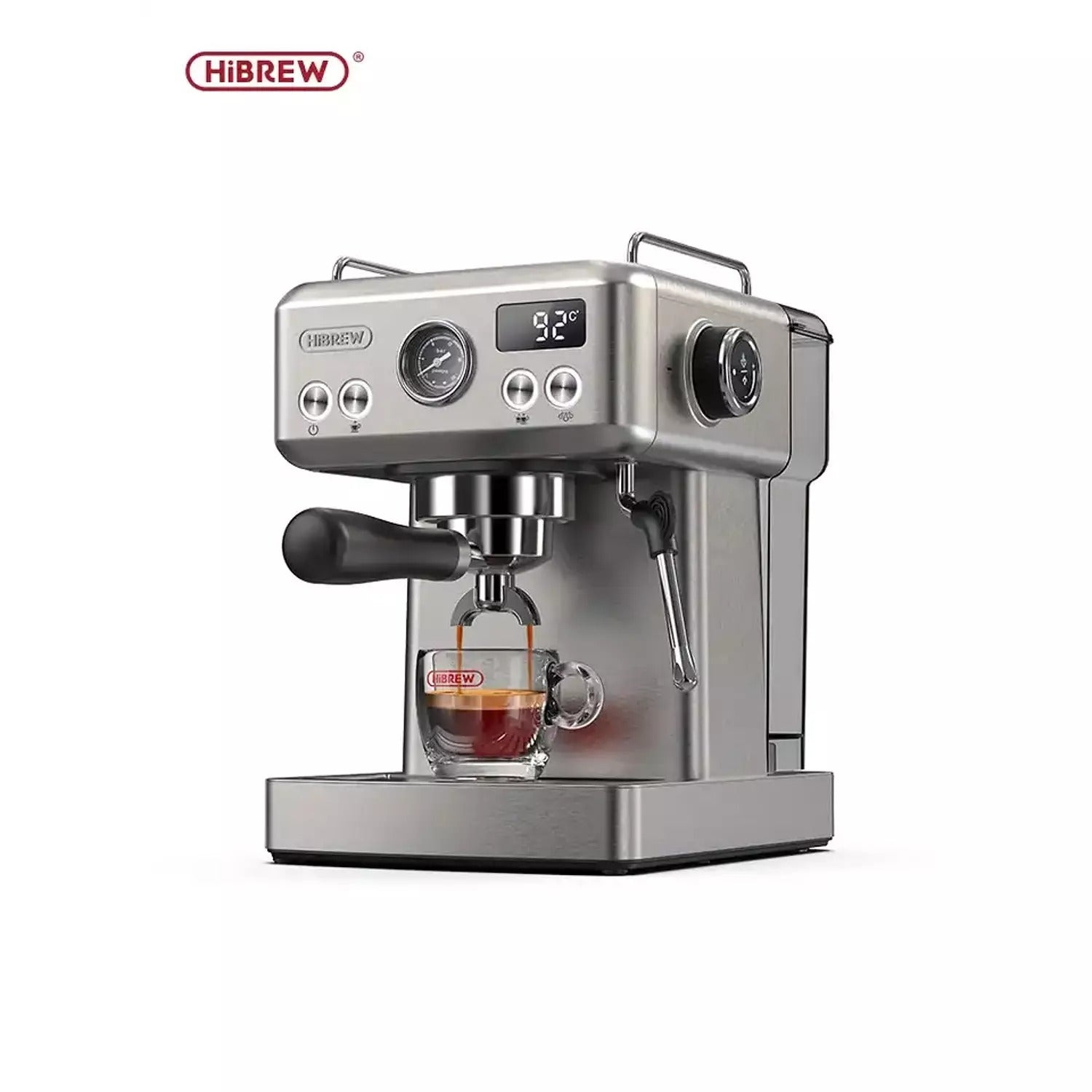 HiBREW 20Bar Semi Automatic Espresso Coffee MachineH10A SILVER