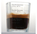 Small Square Double Shot Graduated Glass Espresso Cup 60ml 1pc