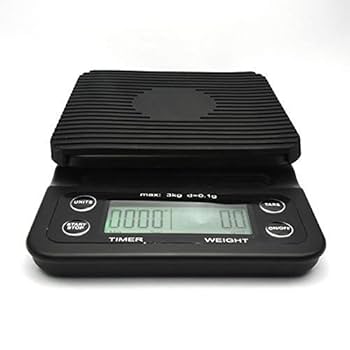 Digital Coffee Scale with Timer, Black BP-122