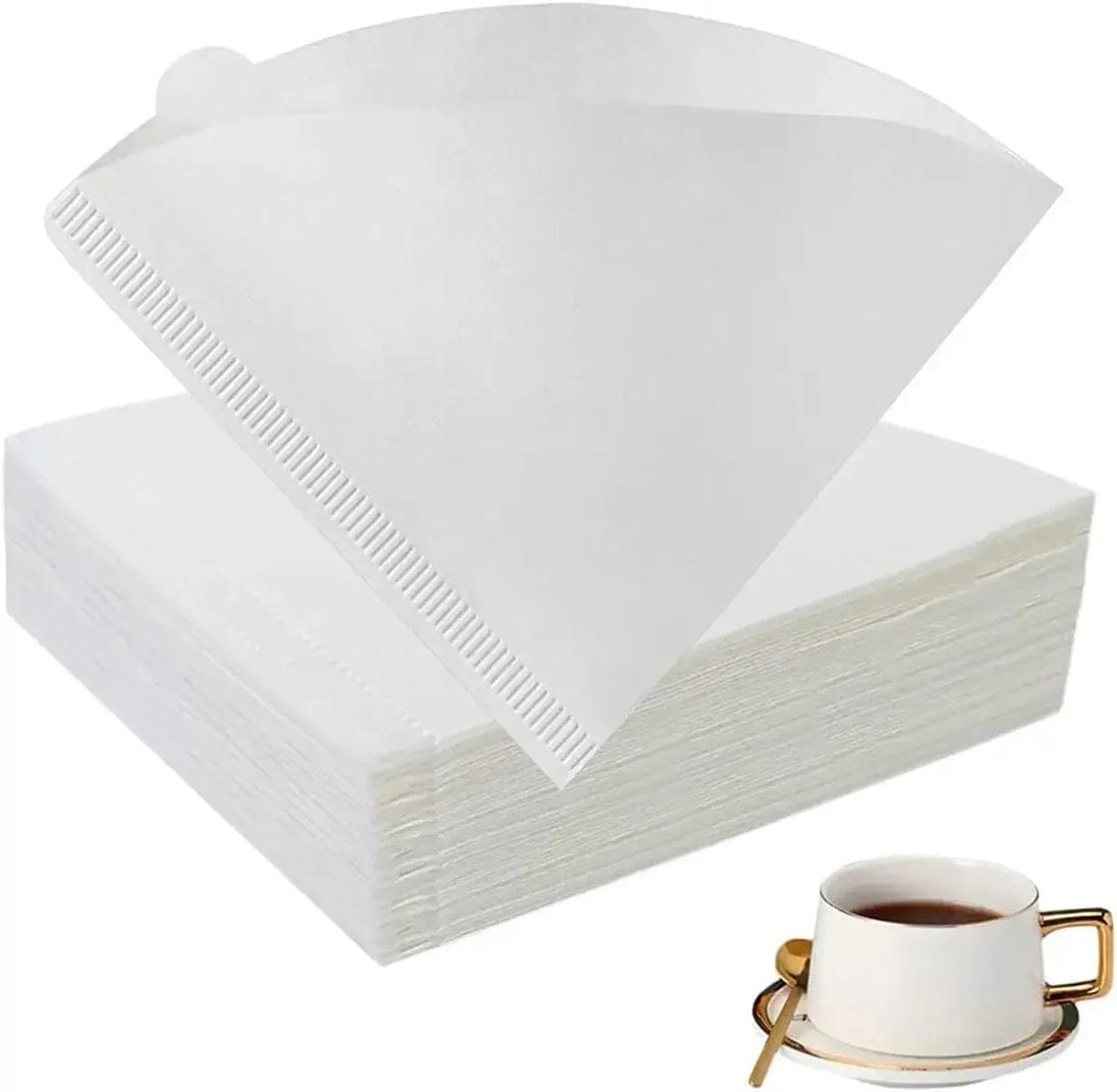 A set of VO2 cone-shaped coffee paper filters - natural and disposable 100 pieces in package