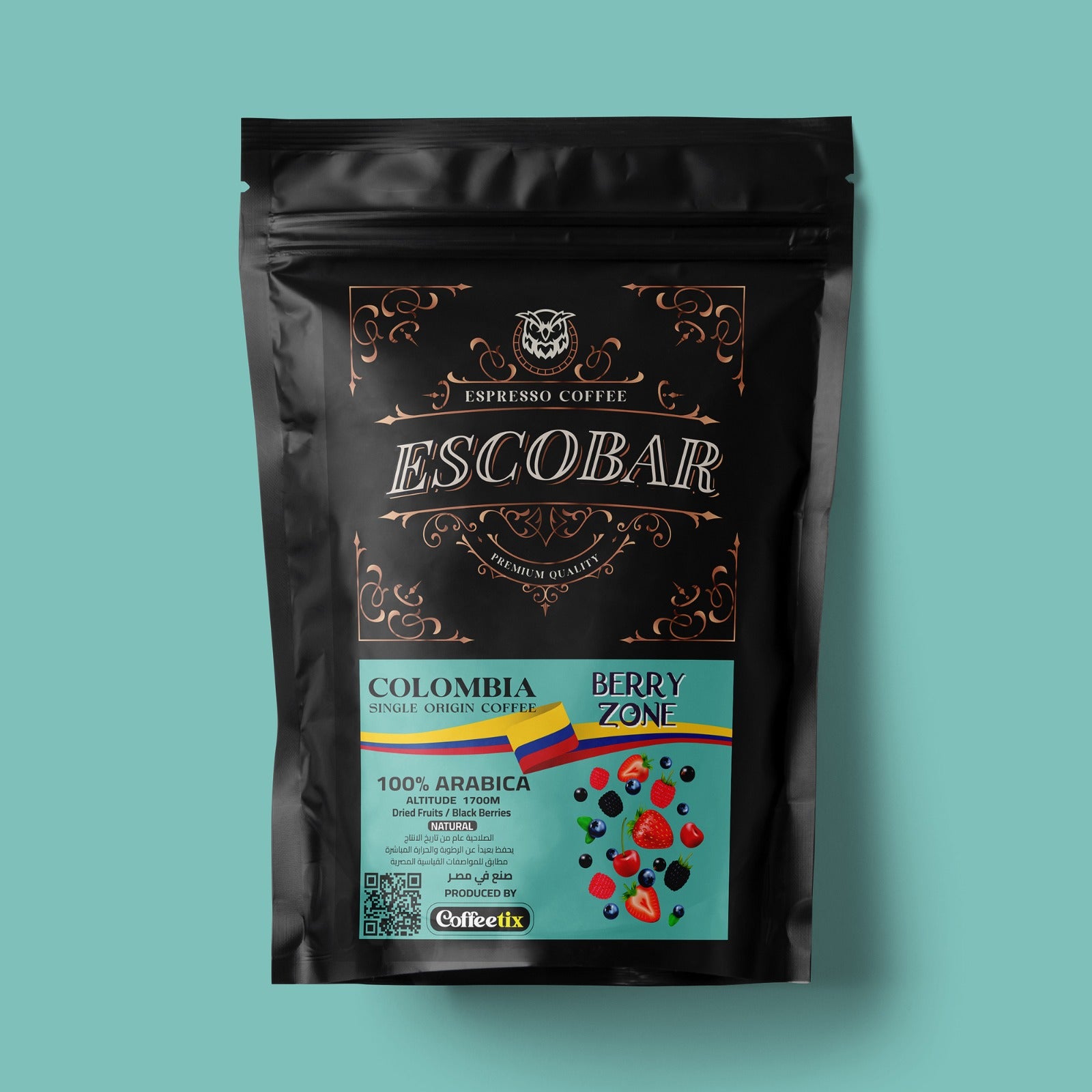 Esobar Single Origin Coffee Colombia Berry zone (250gm)