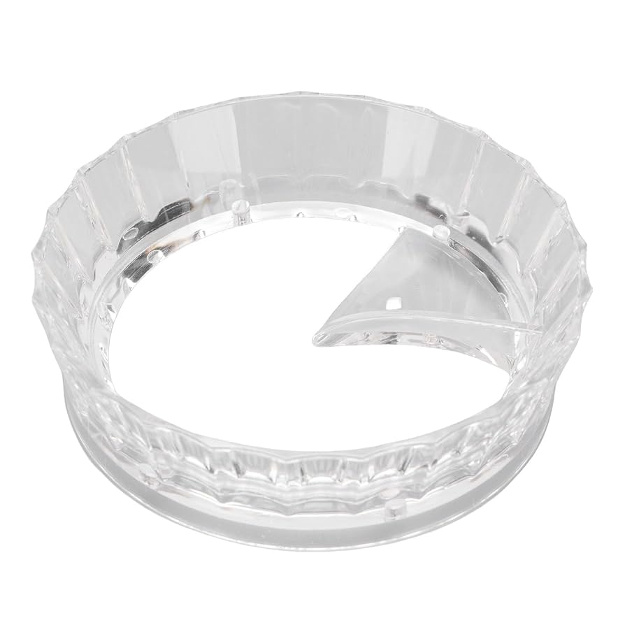Coffee dosing ring with laser dispenser, acrylic color, narrow options, size (51-58) mm
