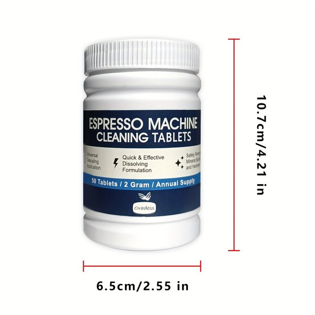 Coffee Machine Cleaning Tablets,Removes Grease,Residues from Pipes,Suitable for Fully Automatic,Semi-Automatic Coffee Ma