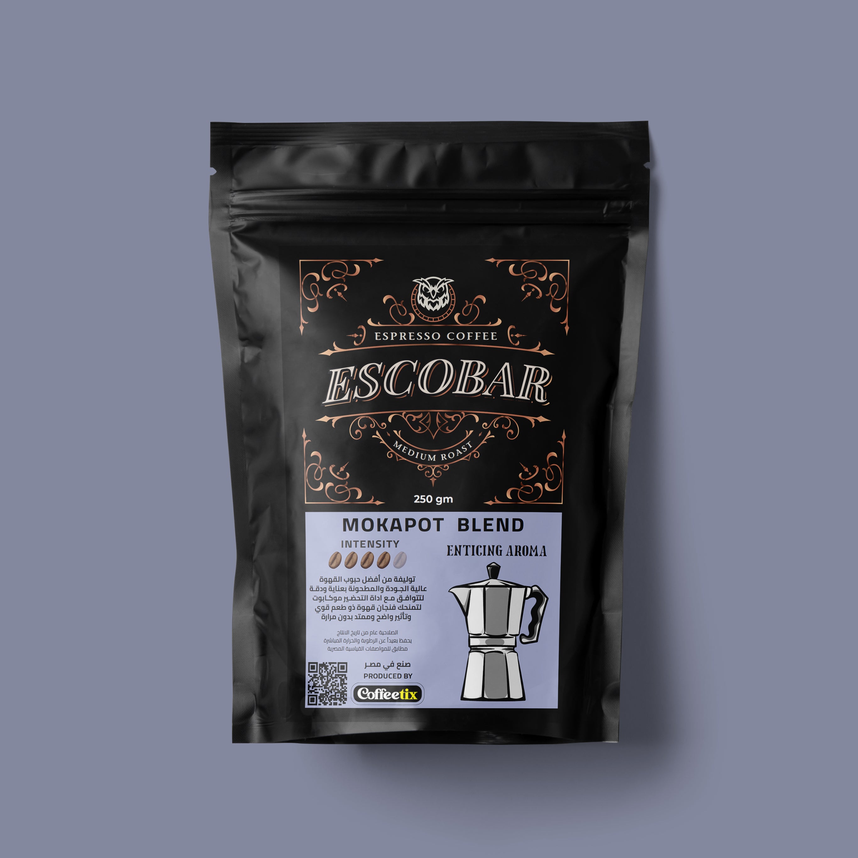 ESCOBAR coffee for Mokapot tool (medium roast )