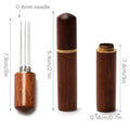 Wooden coffee tamper for espresso with cover