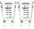 Small round graduated glass espresso cup single shot 30 ml 1 pc