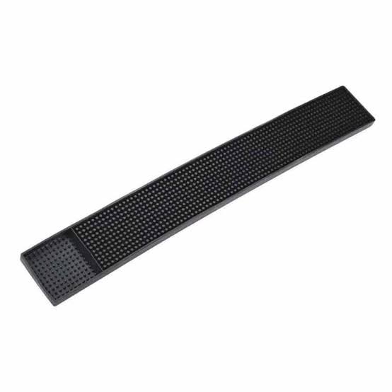 Thick black silicone placemat for coffee tables, (6*60)