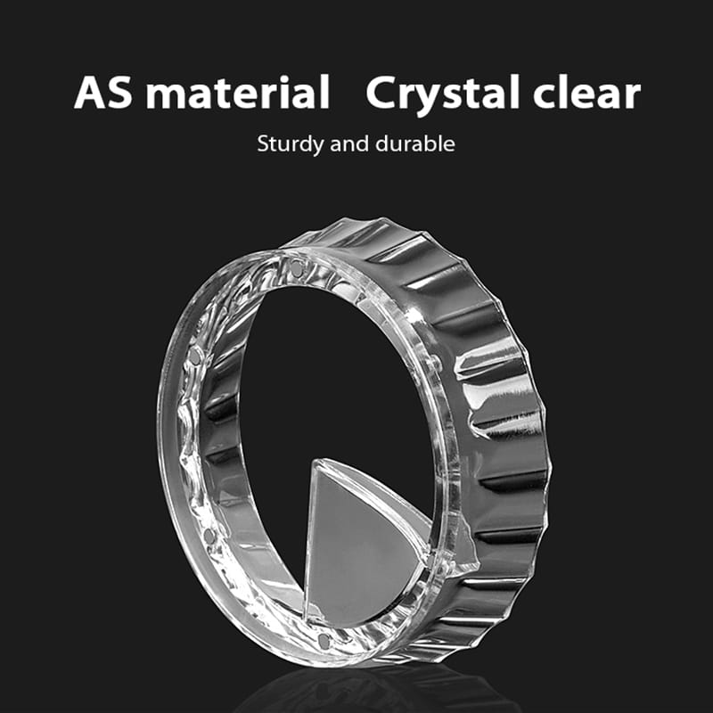 Coffee dosing ring with laser dispenser, acrylic color, narrow options, size (51-58) mm