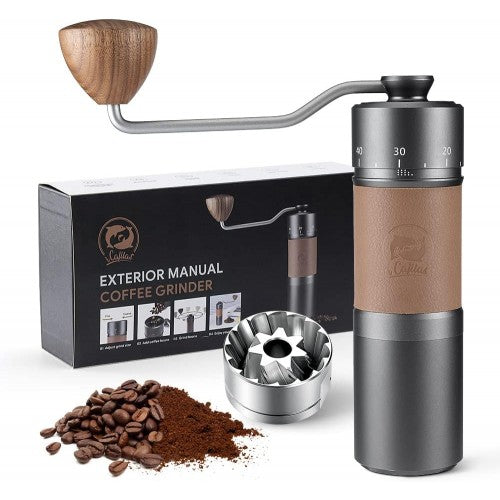 iCafilas Manual Coffee Grinders Stainless Steel 7 Go Blades