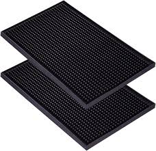Thick black silicone placemat for coffee tables, availble sizes (45*30 - 20*30 - 20*35)