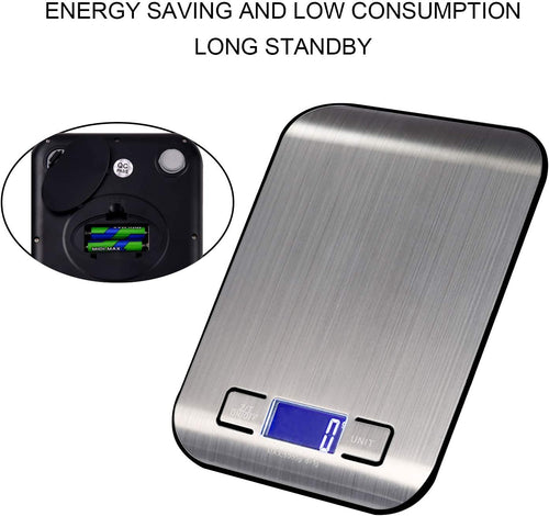 10kg Digital Coffee Scale with LCD Display and Net Weight Function, M, Ingredient Measurement, 1g