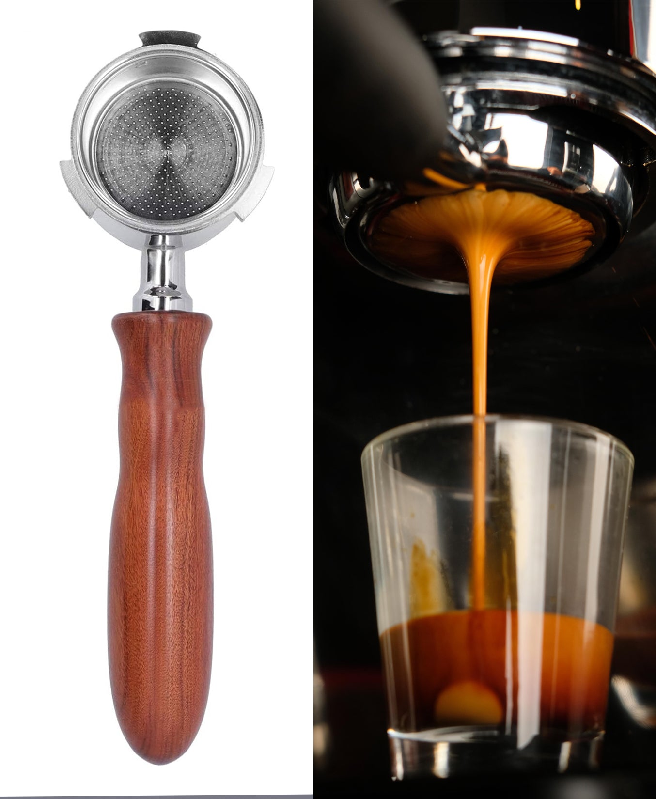 Naked 51mm portafilter compatible with Delonghi Dedica